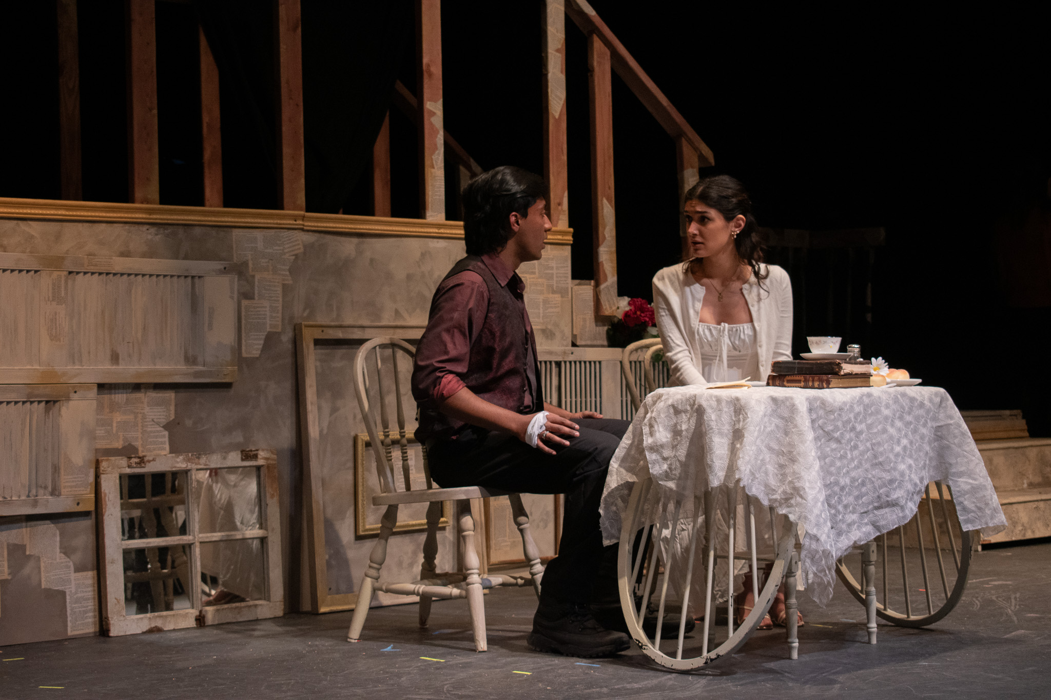 Lighting setup for Cyrano stage